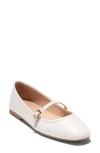 Cole Haan Yelena Mary Jane Flat In Ivory Leather