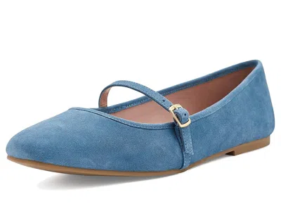 Cole Haan Yelena Maryjane Ballets Women's Flat Shoes Provincial Blue Suede: 10.5 B - Medium