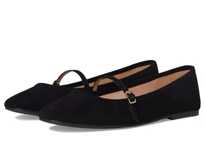 Cole Haan Yelena Scalloped Maryjane Ballet Flats In Black