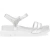 Cole Haan Zerøgrand Platform Sandal In Silver Metallic/white
