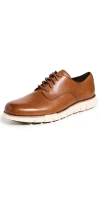COLE HAAN ZERGRAND REMASTERED PLAIN TOE OXFORD SNEAKERS CH BRITISH TAN/IVORY