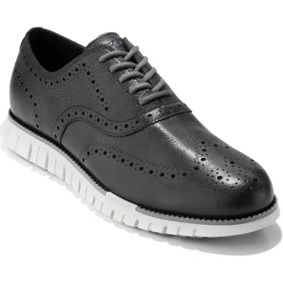 Cole Haan Zerøgrand Remastered Wingtip Derby Sneaker In Black/glacier
