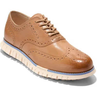 Cole Haan Zerøgrand Remastered Wingtip Derby Sneaker In Farro/ Vanilla