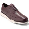 Cole Haan Men's Zerãgrand Remastered Lace-up Wingtip Oxford Shoes In Pinot,dark Chocolate,ivory