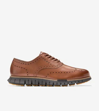Cole Haan Men's Zerøgrand Remastered Wingtip Oxford Shoes - Brown Size 8 In British Tan-java