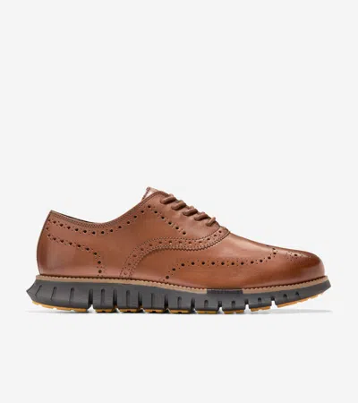 Cole Haan Men's Zerøgrand Remastered Wingtip Oxford Shoes - Brown Size 15 In British Tan-java