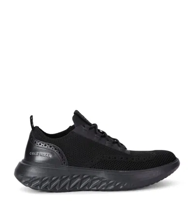 Cole Haan Mens Black Zerøgrand Work From Anywhere Stitchlite Knitted Oxford Shoes Eur 41 / 7 Uk