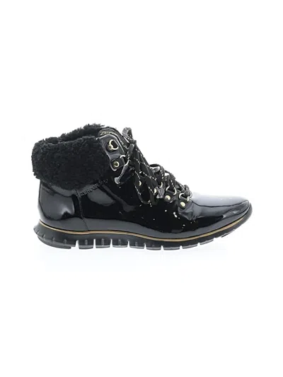 Pre-owned Cole Haan Zerogrand Ankle Boots In Black