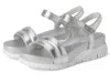 Cole Haan Zerogrand Ankle Strap Sandals In Silver