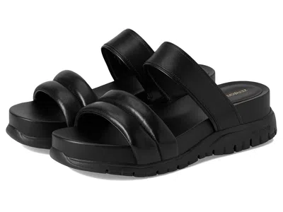 Cole Haan Zerogrand Double Band Slide Sandals In Black