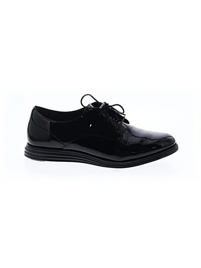 Pre-owned Cole Haan Zerogrand Flats In Black