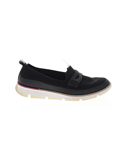Pre-owned Cole Haan Zerogrand Flats In Black