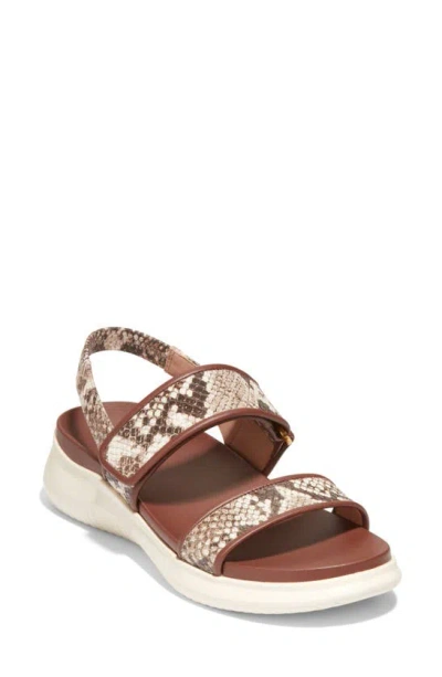 Cole Haan Zerogrand Meritt Sandal In Sand Dollar Snake