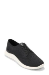 Cole Haan Zerogrand Meritt Stitchlite Oxfords In Black/white Knit