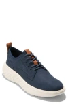 Cole Haan Zerogrand Plain Toe Derby In Navy Nubuck/white