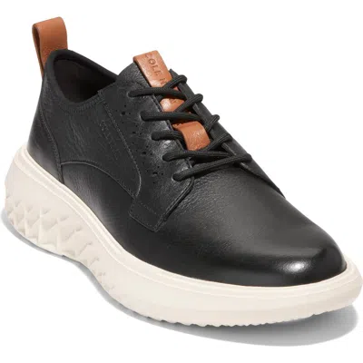 Cole Haan Zerogrand Plain Toe Derby Sneaker In Black/white Cap Grey