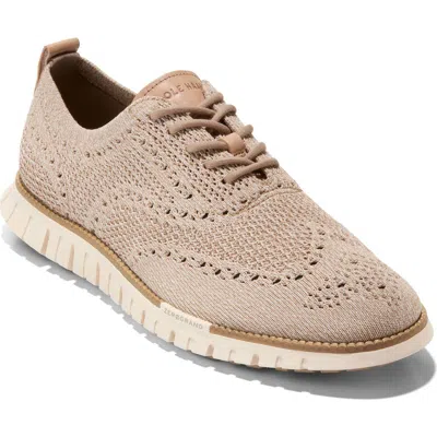 Cole Haan Zerogrand Remastered Stitchlite™ Wingtip Oxford In Amphora/birch/ivory