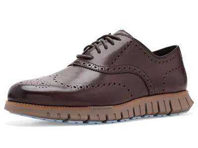 Cole Haan Zerogrand Remastered Wingtip Oxford Men's Shoes Dark Chocolate/dark Natural/irish Coffee: 9.5 D - Me In Brown