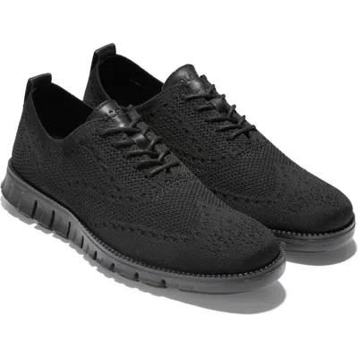 Cole Haan Zerogrand Stitchlite Wing Oxford In Black