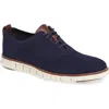 Cole Haan Zerogrand Stitchlite Wing Oxford In Marine Blue/ivory