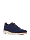 Cole Haan Zerogrand Wingtip Mesh Sneakers In Blue