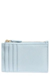 Cole Haan Zip Card Case In Blue