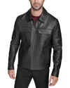 Cole Haan Zip Front Jacket In Black