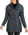 Cole Haan Zip-front Puffer Coat In Graphite