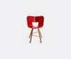Colé Seating Red In Red, Natural Oak