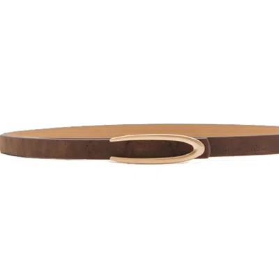 Colección Tansu Women's Giorgio Brown Leather Belt