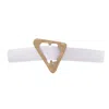 Colección Tansu Women's Hersilia Satin Silk Belt - White