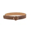 Colección Tansu Women's Marseille Brown Leather Belt In Brown