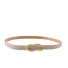 Colección Tansu Women's Neutrals Chloe Leather Belt Off White