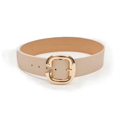 Colección Tansu Women's Neutrals Indra Off-white Leather Belt In Multi