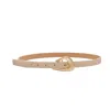 Colección Tansu Women's Neutrals Pierre Off White Leather Belt In Multi