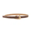 Colección Tansu Women's Pierre Brown Leather Belt In Brown