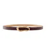 Colección Tansu Women's Red Chloe Leather Belt In Red