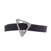 Colección Tansu Women's White / Black Hersilia Satin Silk Belt