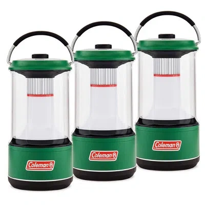 Coleman 9.25" Battery Powered Integrated Led Outdoor Lantern In Green