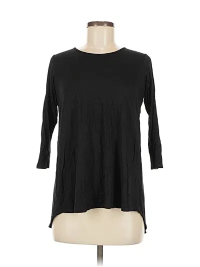Pre-owned Colette 3/4 Sleeve Top Black Boatneck Tops