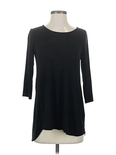 Pre-owned Colette 3/4 Sleeve Top Black Boatneck Tops
