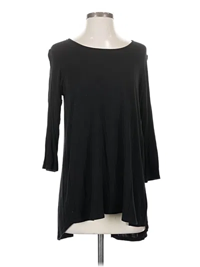 Pre-owned Colette 3/4 Sleeve Top Black Boatneck Tops