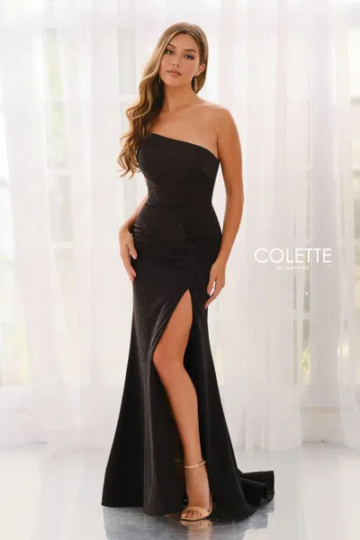 Colette By Daphne Cl6201 Mermaid Formal Long Prom Dress In Black