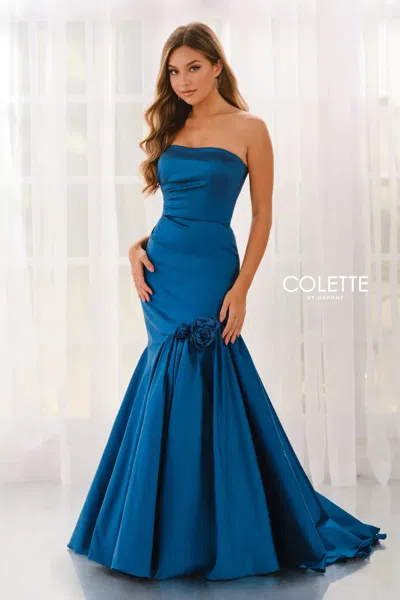 Colette By Daphne Cl6219 Formal Mermaid Long Evening Prom Dress In Black