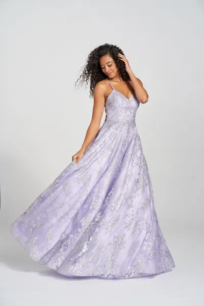 Colette By Daphne Colette Cl12201 Glitter Long Formal Pockets Prom Dress