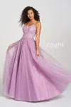 Colette By Daphne Colette Cl12212 Long Formal Beaded Prom Applique Dress In Multi