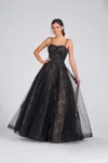 Colette By Daphne Colette Cl12248 Applique Long Prom Formal Dress In Multi