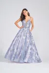 Colette By Daphne Colette Cl12259 Long Prom Formal Ball Gown In Purple