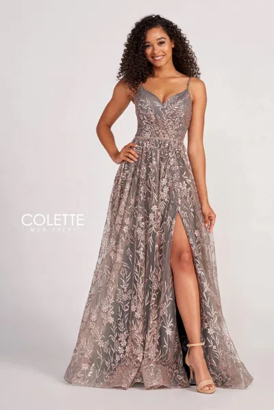 Colette By Daphne Colette Cl2022 Prom Long Formal Glitter Dress