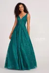 Colette By Daphne Colette Cl2029 Prom Beaded Long Formal Dress In Green